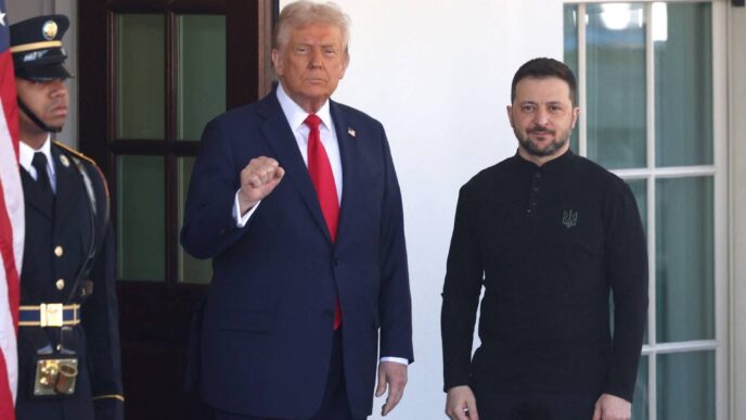 Donald Trump Stuzzica Zelensky