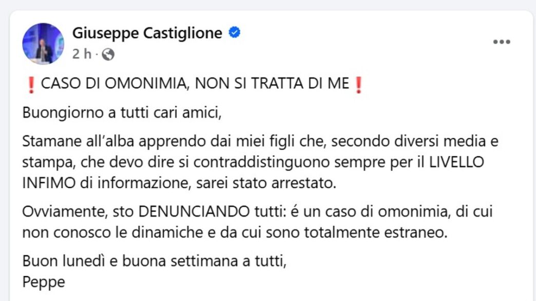 Giuseppe Castiglione Risponde