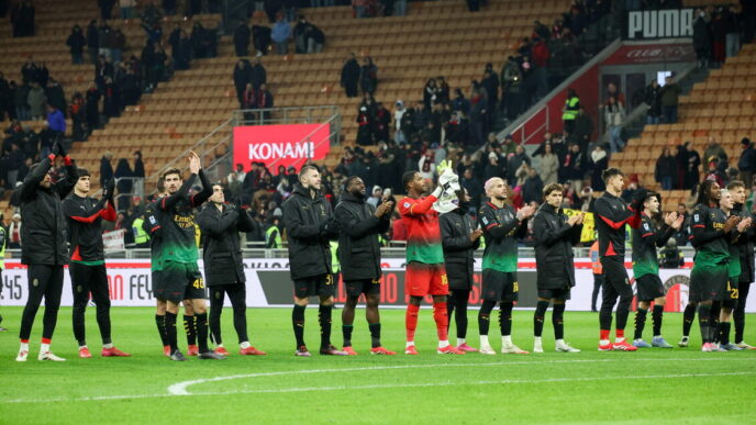 Il Milan Celebra Una Vittoria