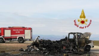 Incendio Di Un Camper A Valsor