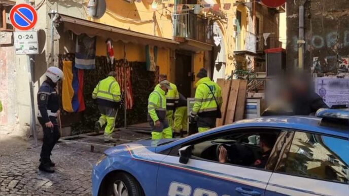 Intervento Della Polizia A Nap