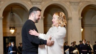 Meloni E Zelensky3A Discussione