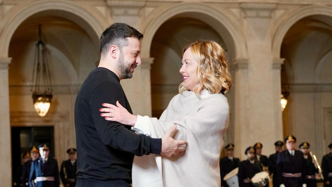 Meloni E Zelensky3A Discussione