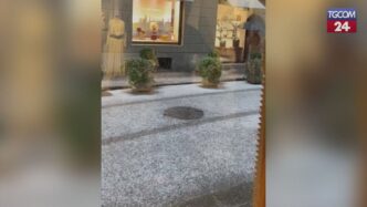 Milano Travolta Da Una Violent