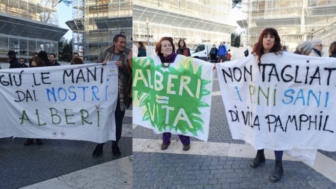 Protesta A Roma3A Cittadini Si