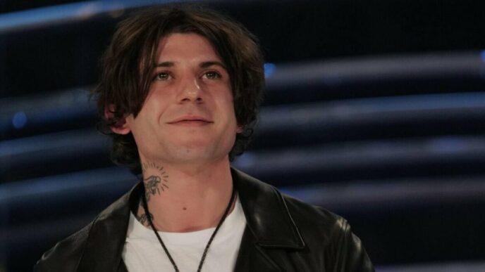 Rkomi Sul Palco Di Sanremo 202