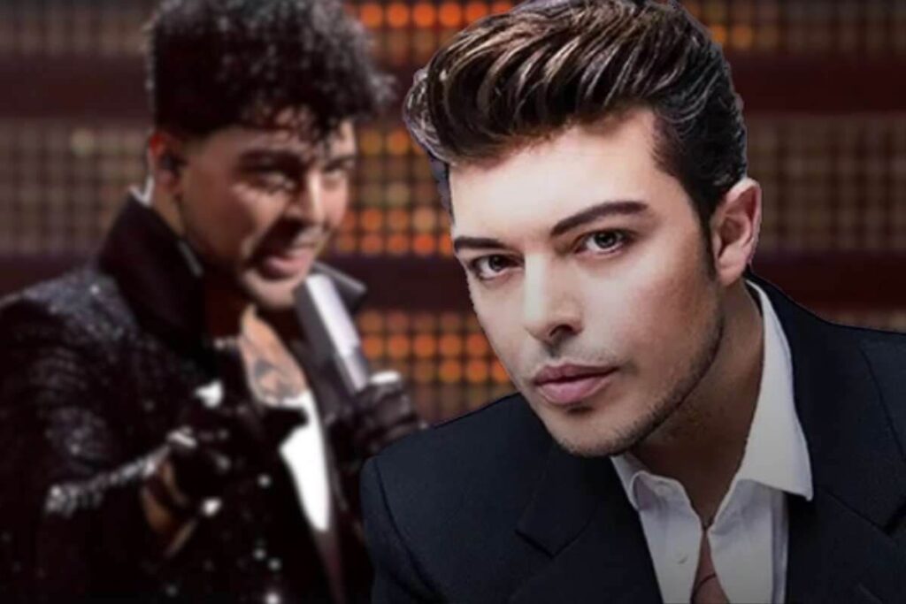 Microfono particolare usato da Stash a Sanremo 2025