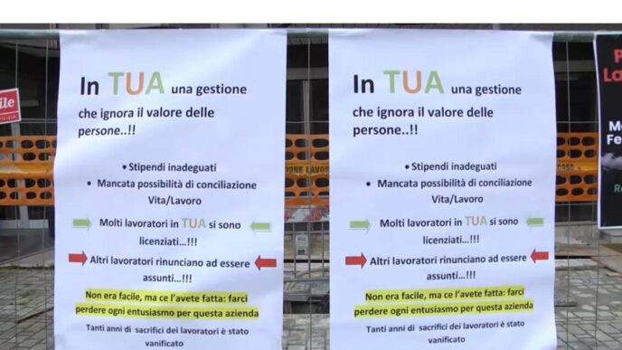 Tensioni Tra Lavoratori Tua E