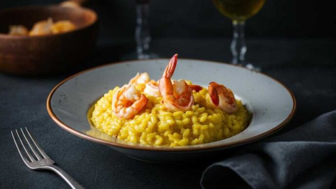 Ricetta Del Risotto Con Gameberi E Zafferano