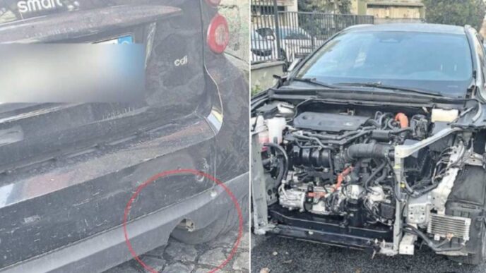 Auto Smontate In Strada3A Il Pr