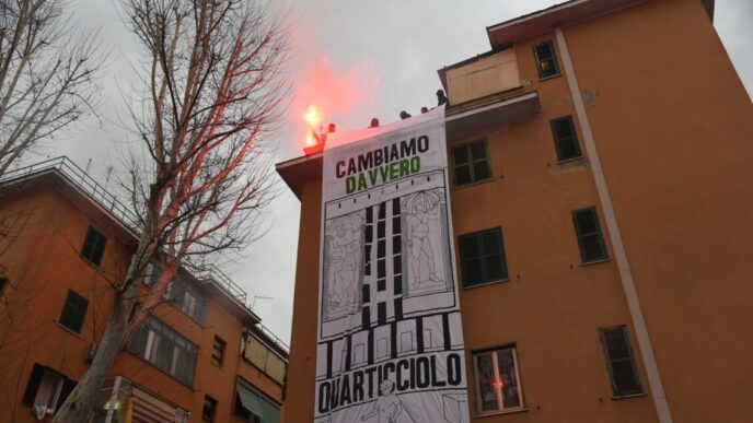 Corteo A Quarticciolo3A Migliai