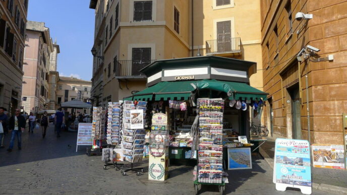 Edicole Di Roma In Crisi3A La B
