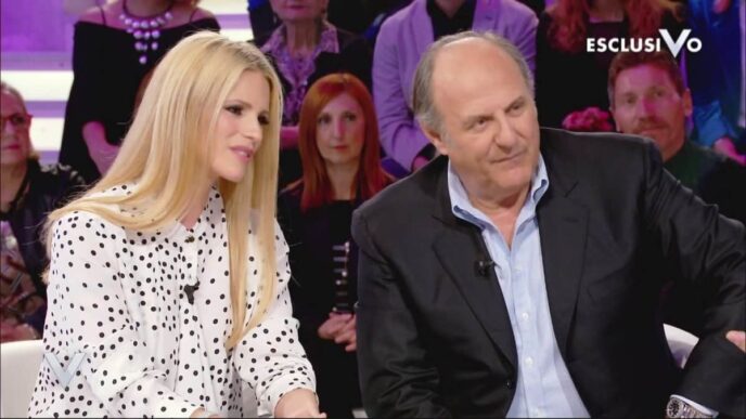 Gerry Scotti E Michelle Hunzik
