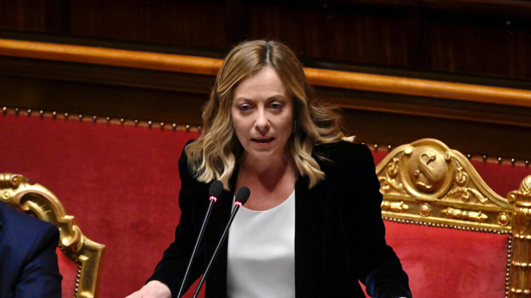 Giorgia Meloni Al Senato3A Urge