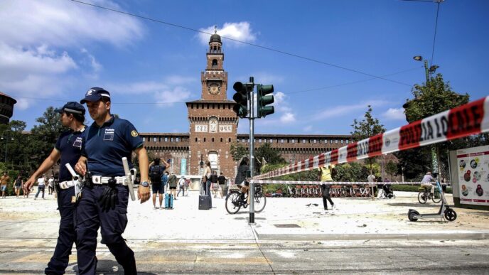 Incendio Al Castello Sforzesco