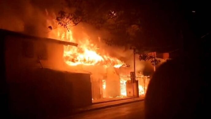 Incendio Devastante In Rifugio