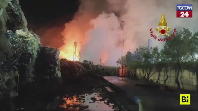 Incendio Devastante Nel Comune