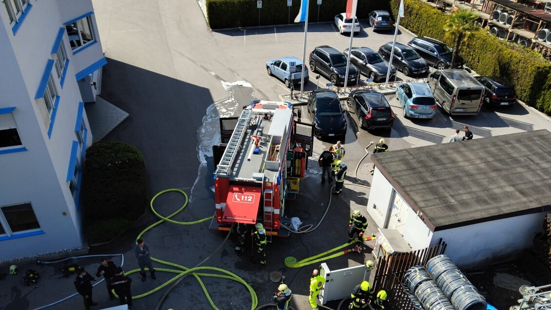 Incendio In Azienda A Termeno3A