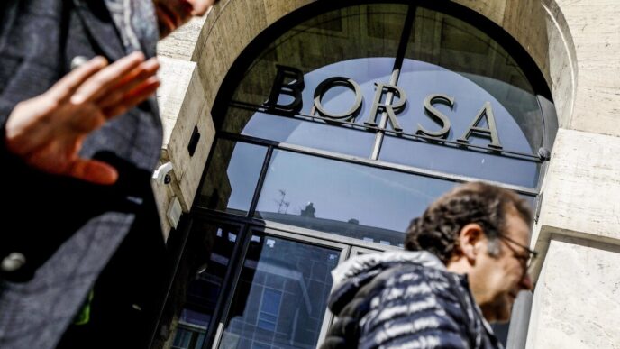 Piazza Affari In Crescita3A L27I