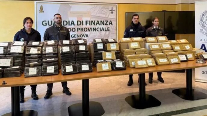Sequestro Record Di Cocaina A
