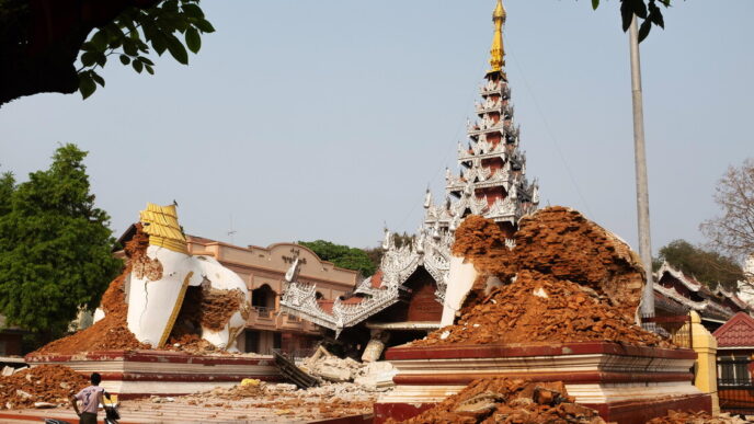 Sisma In Myanmar3A Ferito Un Op