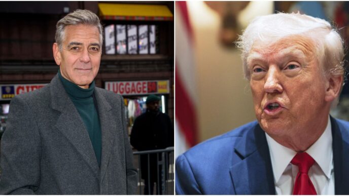 Trump Critica Clooney3A Un Conf
