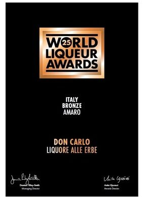 Amaro Don Carlo Premiato Con L