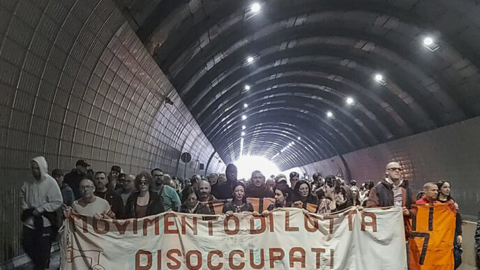 Corteo Dei Disoccupati A Napol