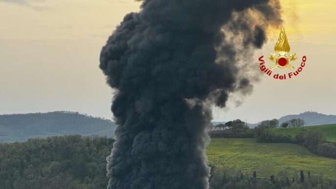Grosso Incendio A Umbertide3A I