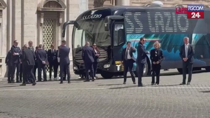 La Squadra Della Lazio In Vati