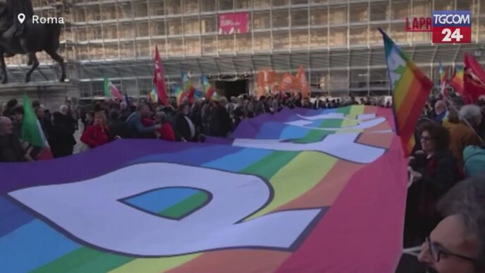 Manifestazione A Roma Per Gaza