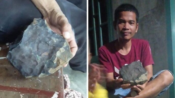 Meteorite Caduto A Kolang Vend