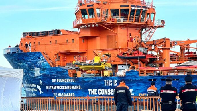 Nave Umanitaria Con 170 Migran