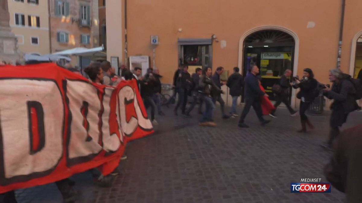 Scontri E Tensioni A Roma Dopo