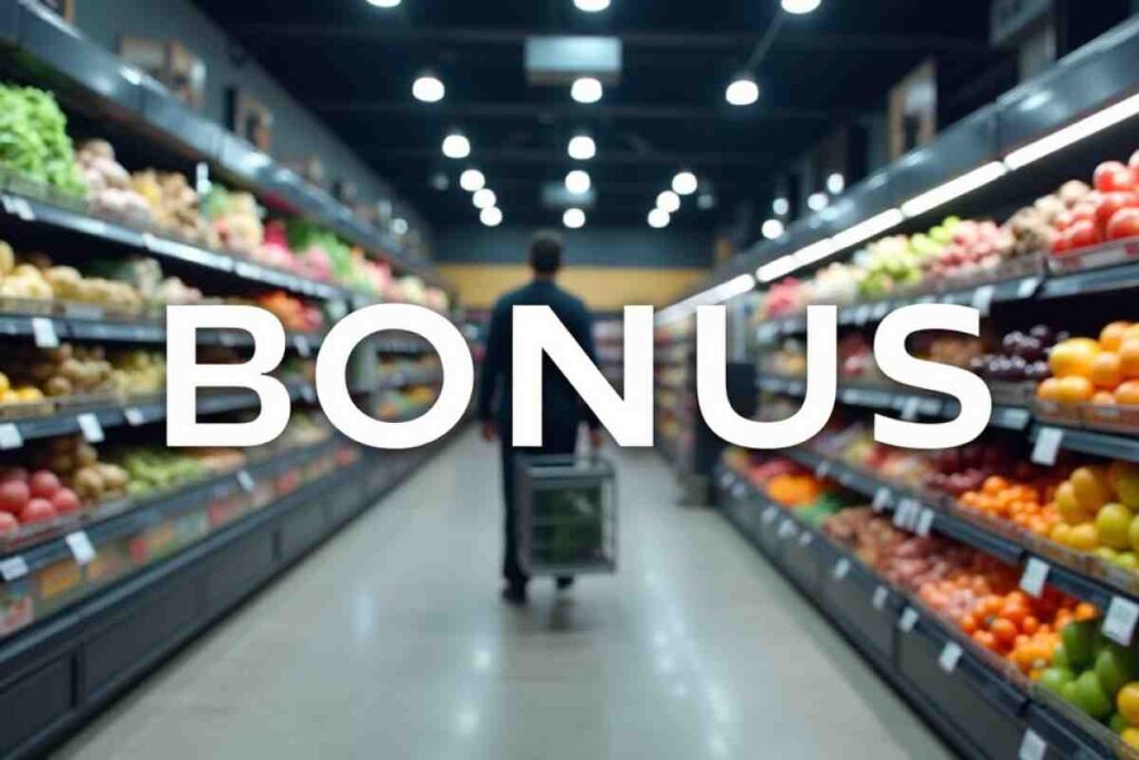 bonus spesa al supermercato