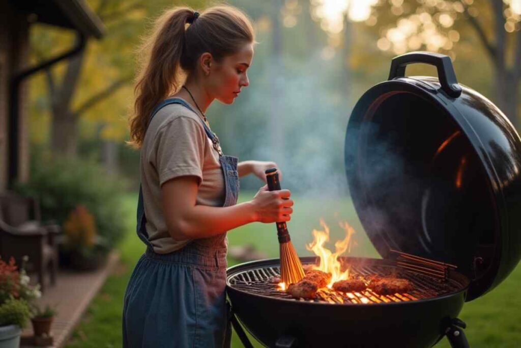 pulire la griglia del barbecue
