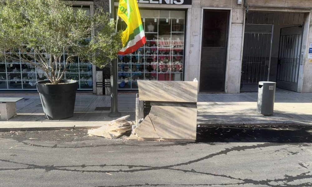 A Latina Danneggiata Una Fiori