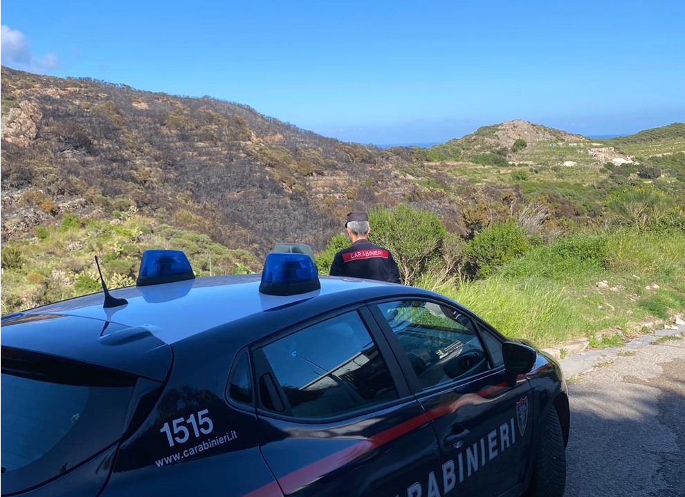 A Ponza Un Incendio Distrugge