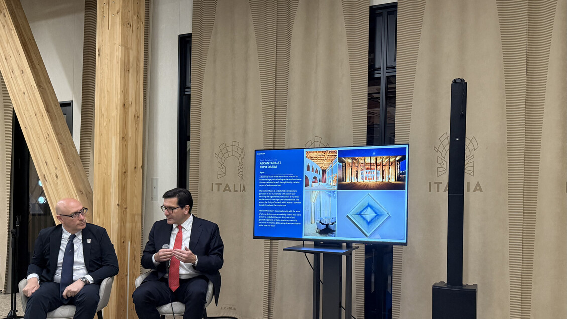 Alcantara tra tecnologia, artigianalità e sostenibilità al padiglione Italia di Expo 2025 Osaka