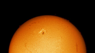 Brillamento Solare Ripreso Dal