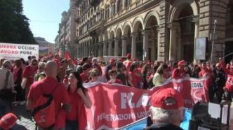 Corteo Cgil A Roma Per Il Prim