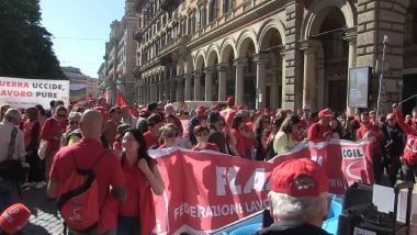 Corteo Cgil A Roma Per Il Prim