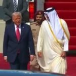 Donald Trump Atterra A Doha E Viene Accolto Dall’emiro Tamim Bin Hamad Al Thani Per Visita Ufficiale