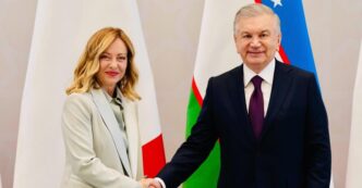 Giorgia Meloni In Uzbekistan3A