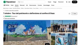 Il Turismo Di Guerra A Gaza3A B