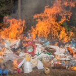 Incendio A Via Bicocca A Rivarolo Canavese, Discarica Abusiva Prende Fuoco Vicino Alle Abitazioni