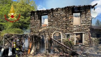 Incendio In Una Casa Di Molini