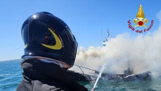 Incendio Su Un27Imbarcazione A