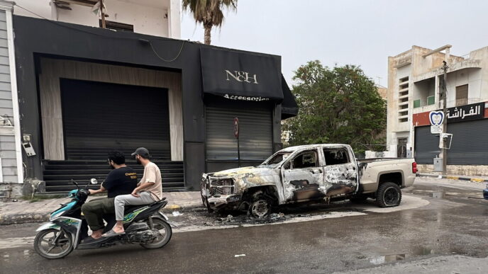 Manifestazioni A Tripoli Contr