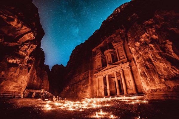 Petra By Night In Giordania Si